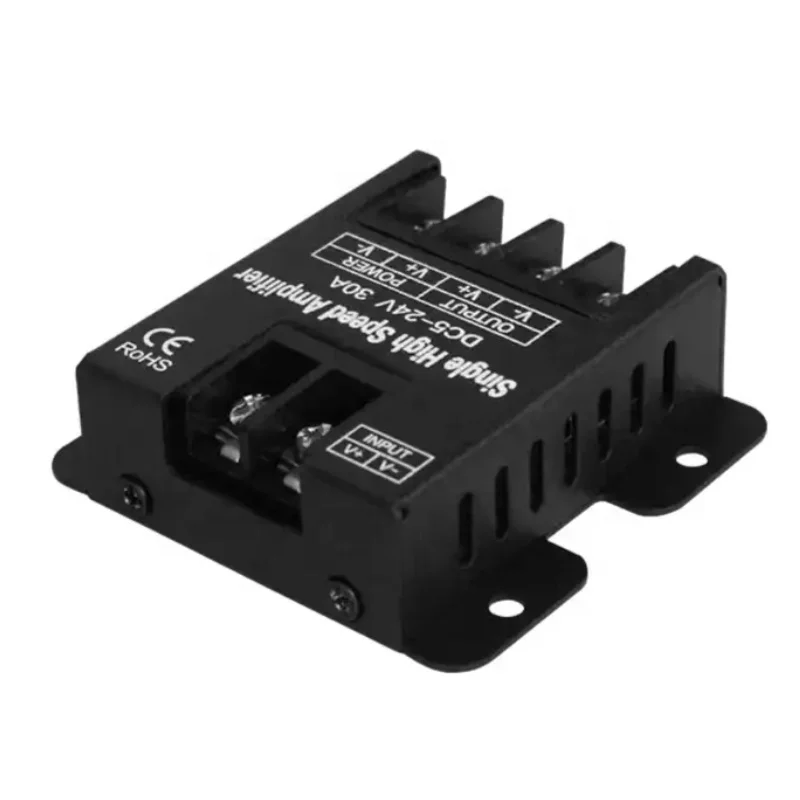 CCT Dual Color Amplifier DC 12V 24V Iron Shell 2-Channel Dimming Repeater High Power LED Strip Light PWM Signal Expander