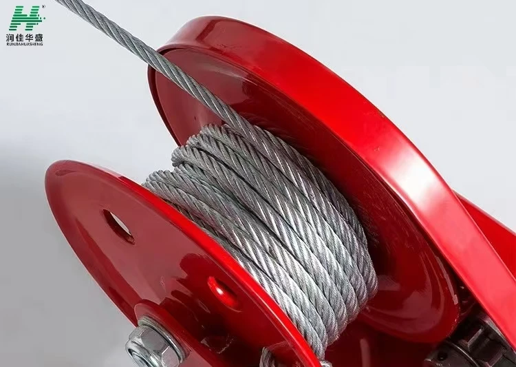 hand winch 800lbs 1200lbs 1800lbs 2600lbs hoisting machine self-locking Portable winch brake winch