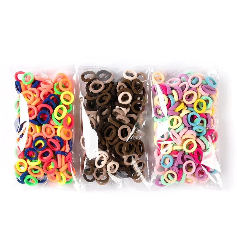 Korean Small Hair Ring Baby Towel Ring Does Not Hurt the Hair Rubber Band Children's Macarons Hair Accessories O Ring Girls