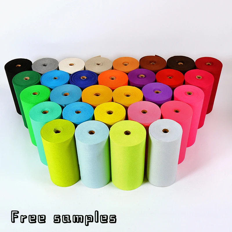 Manufacturer direct sales Felt Christmas tree material 1mm / 2mm / 3mm felt cloth needle punched non-woven fabric