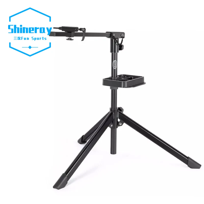 Adjustable Fold Bike Rack Holder Storage Aluminum Alloy Bike Tool Kits Parking Hanger Bicycle Repair Stand