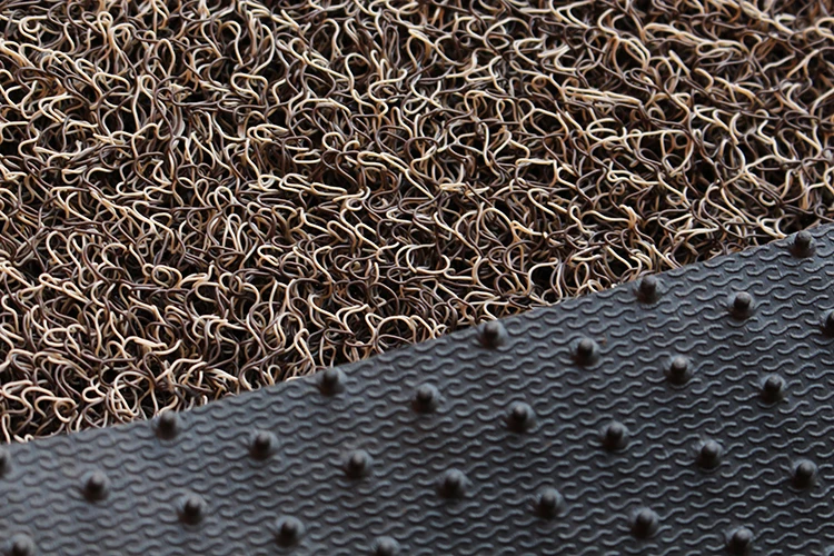 Luxury car floor mats / PVC Coil Car With Spike Backing