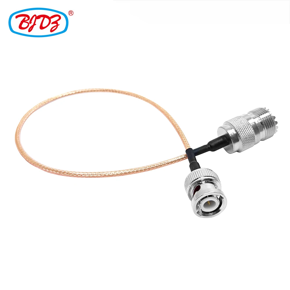 Factory supply 50 Ohm With BNC Male Plug to UHF Female SO239 Female Jack connector with RF RG316 Pigtail Antenna extension cable