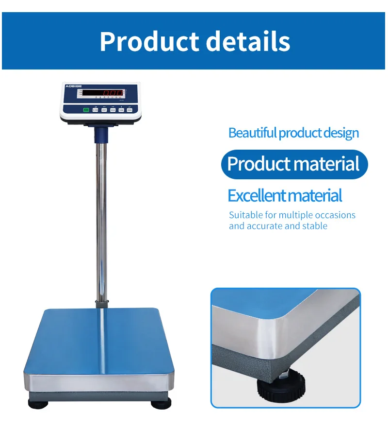 
Platform bench Scale Digital Weighing for Industry and market with printer 