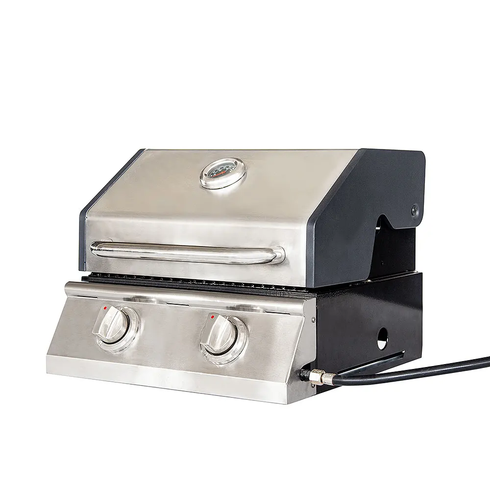 Korean Restaurant Tabletop Bbq grills Multifunction Outdoor Kitchen Built In Gas Charcoal Double Use Bbq Grills Stove