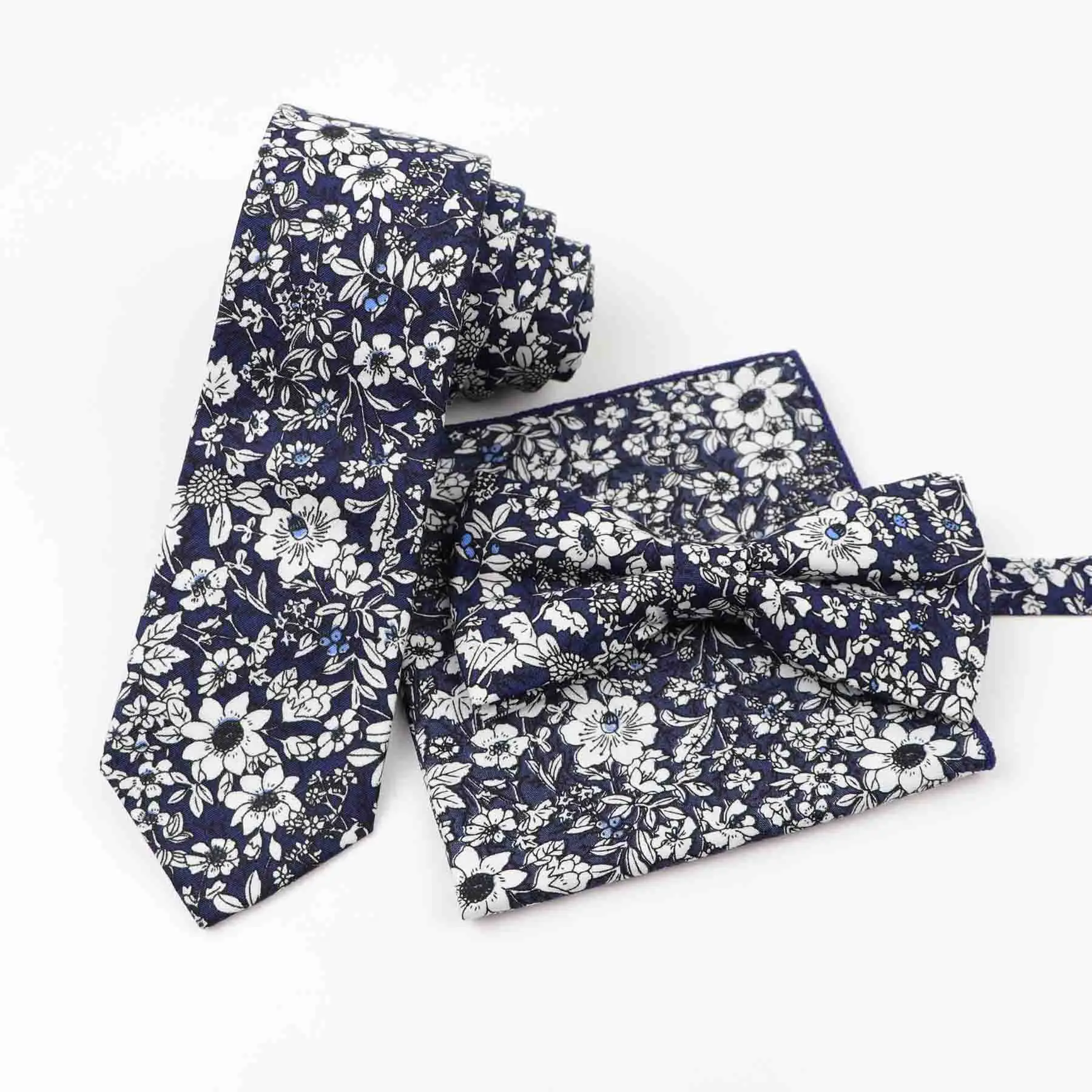 
Мужской Хлопковый дизайнерский узкий цветочный полосатый Карманный квадратный носовой платок бабочка галстук-бабочка галстук комплект из трех предметов 
