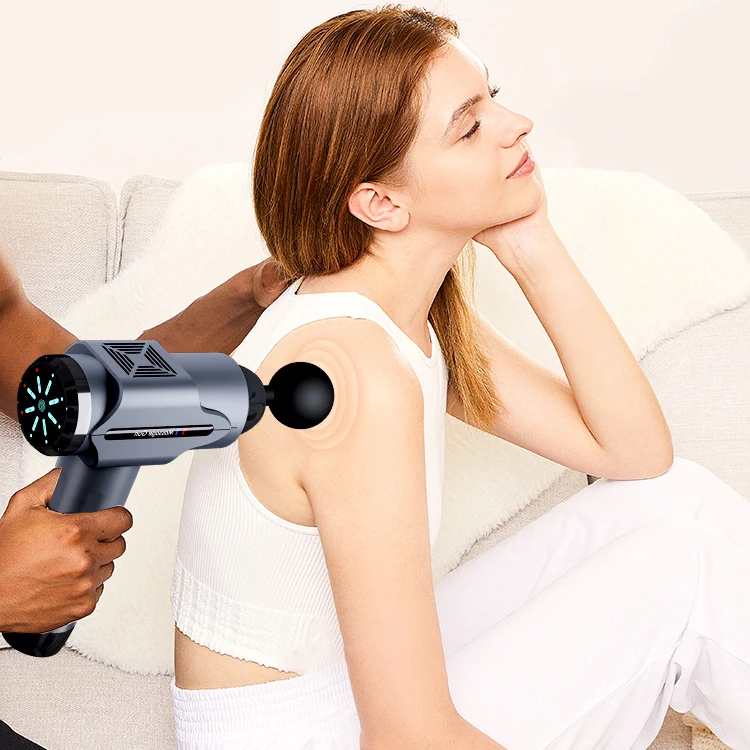 4th generation massage gun 8 Speed Rechargeable Deep Muscle Tissue Led Touch Screen  Massage Gun