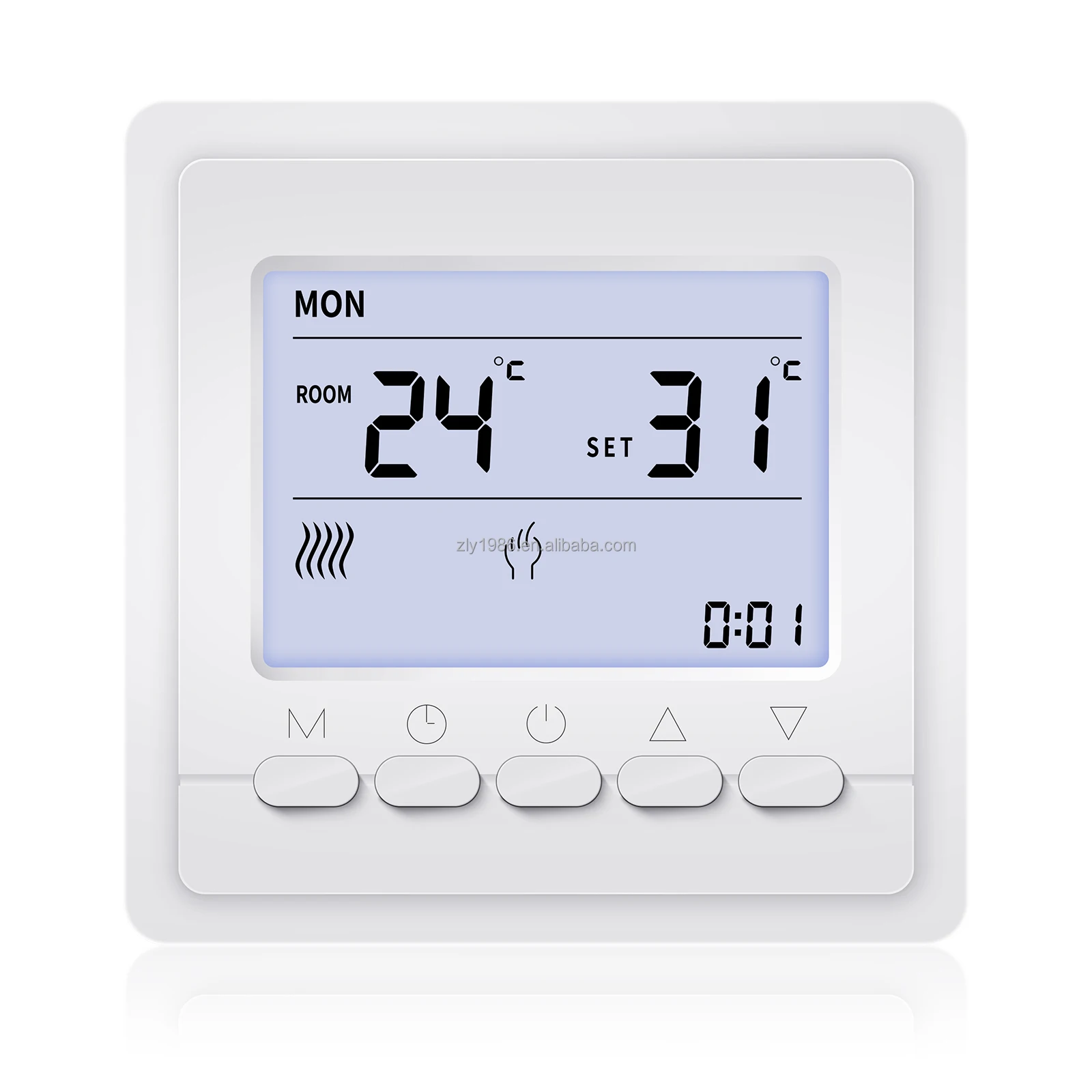 Best Factory Wifi Smart Thermostat for Home Use Digital Temperature Controller with Actuators for Floor Heating for Bedroom