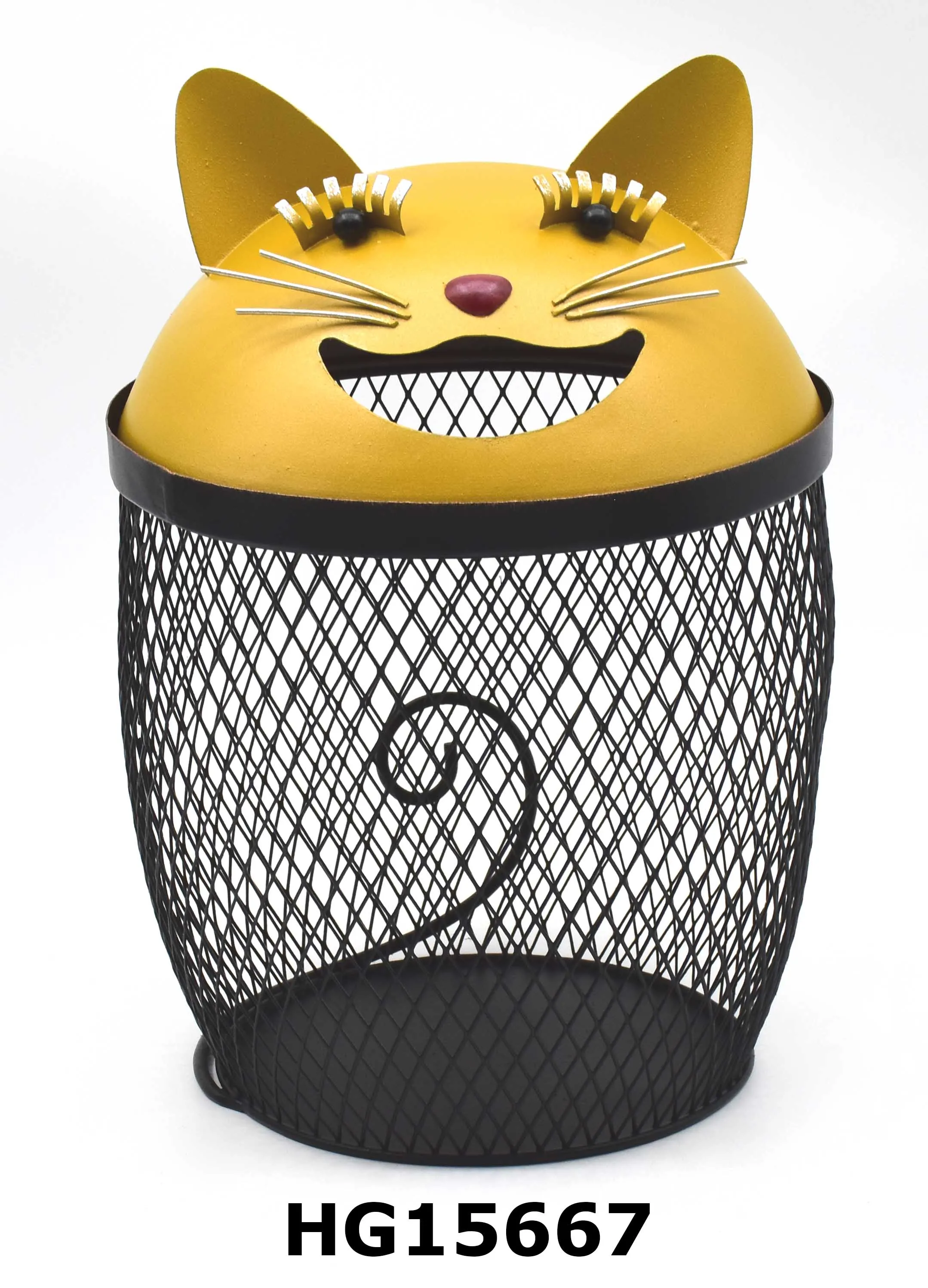 Kitchen Home Office cute animal figurine Large Capacity K-cup coffee capsule container Metal coffee pod storage organizer holder