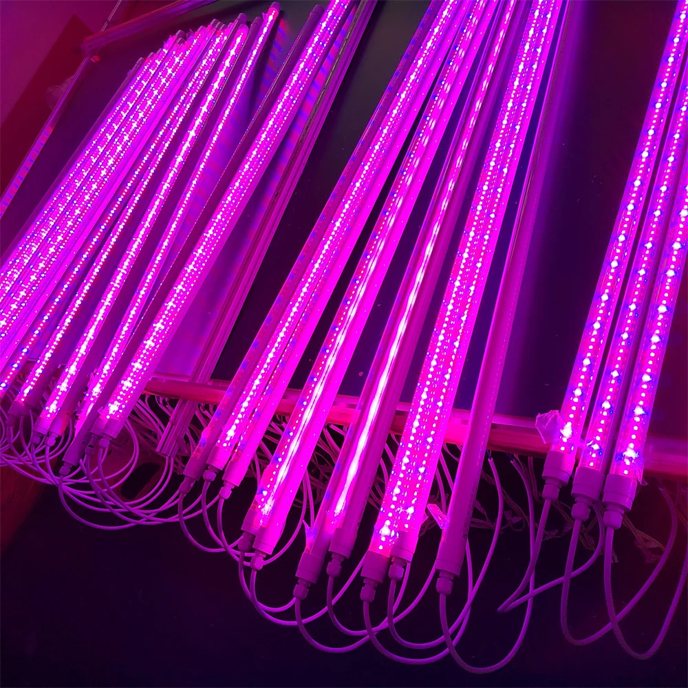 led fish tank tube light ip68 Aquarium Submersiblecolor LED light tube in waterproof Customizable Plug red led grow plant light