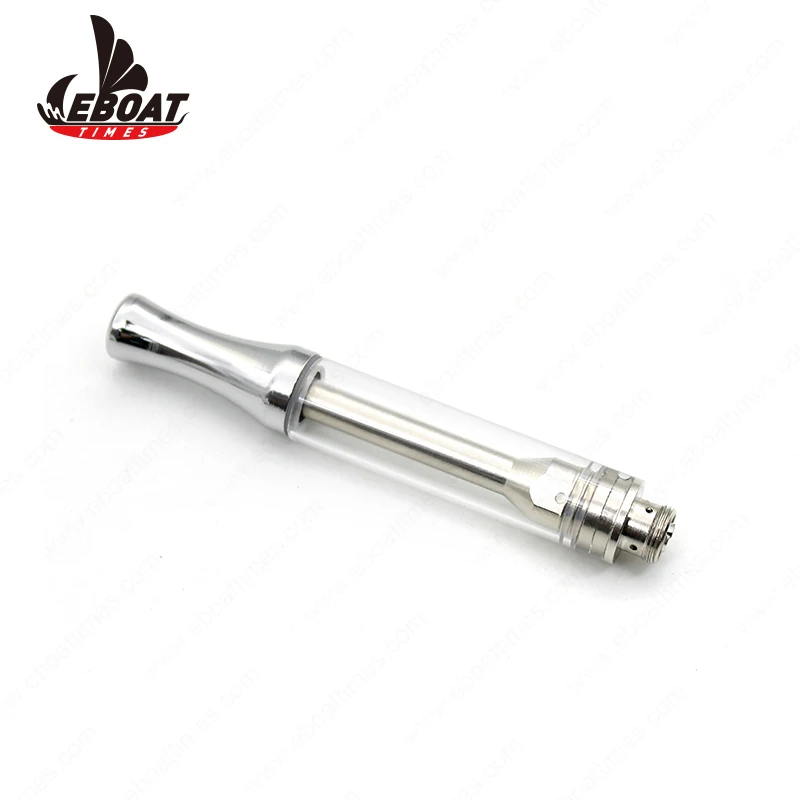 Медицинский стеклянный герметичный масляный атомайзер CBD из нержавеющей стали с резьбой 510, картридж CBD