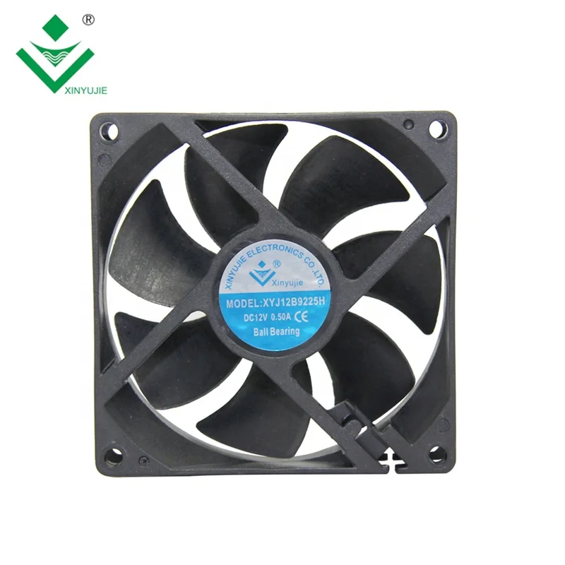 XYJ12B9225H 80000 часов гарантии Охлаждающие вентиляторы 12 Вольт кулер для промышленной машины вентилятор постоянного тока с масляным подшипником 9225