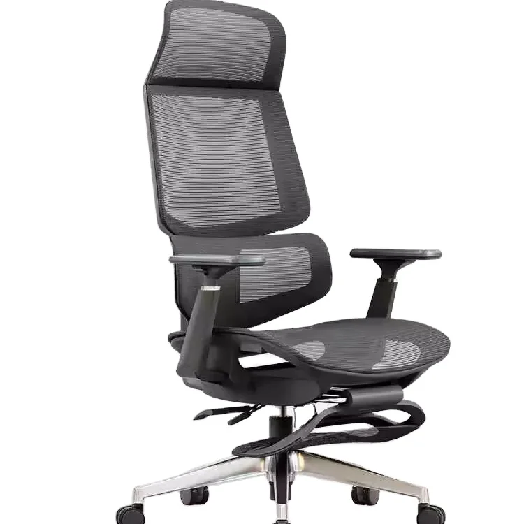 Dynamic Lumbar Cushion Support Spine Fit Modern Ergonomics Ergonomic Mesh Game Office Chair with Perforated Hollow Seating