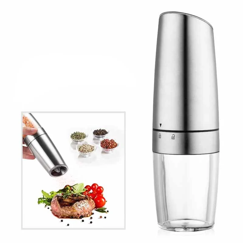 new stainless steel pepper electric grinder stainless steel induction pepper mill pepper grinder electric spice mill