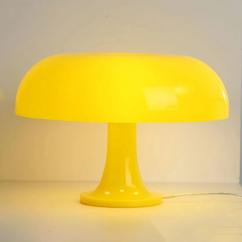 Italian Designer Retro Lighting Bedside Lamp Orange Minimalist Nessino Mushroom Lamp Table Lamp