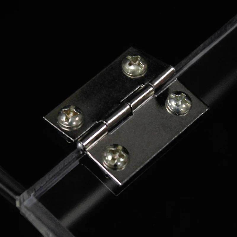 Custom sizes clear acrylic storage big box cube containers for display candy sweet food bins with price tag slot