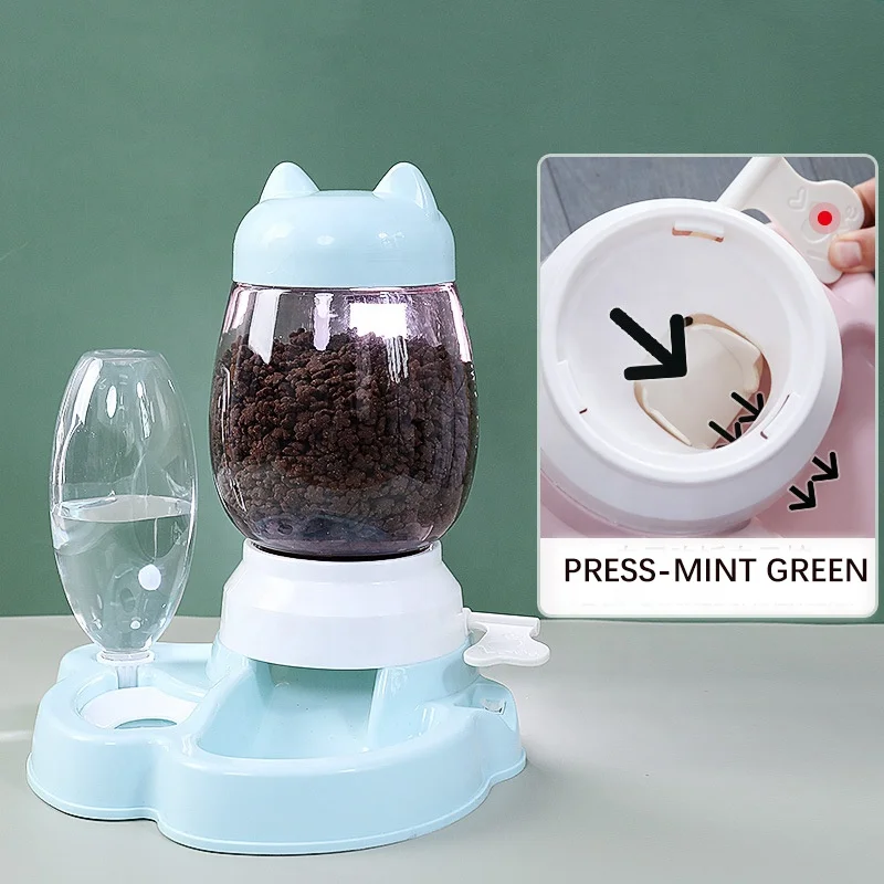Multi-purpose Automatic Food Storage 2.2 L Large Volume Plastic Bowl Pet Dog Cleaning Water Drinking Bottle