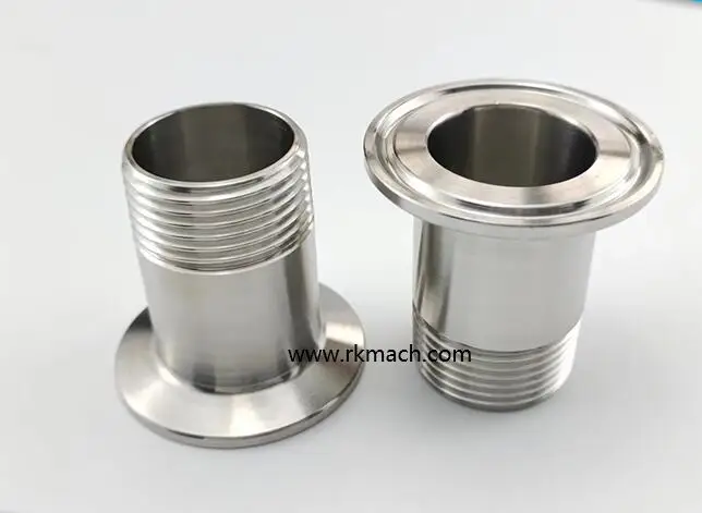 food industry stainless steel 304 DN20 Tri Clamp Male Thread Ferrule Adapter