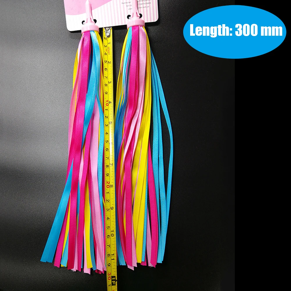 Kids Bicycle Bike Handlebar Scooter Streamers Sparkle Tassel Ribbon for Girls Boys Hot Pink