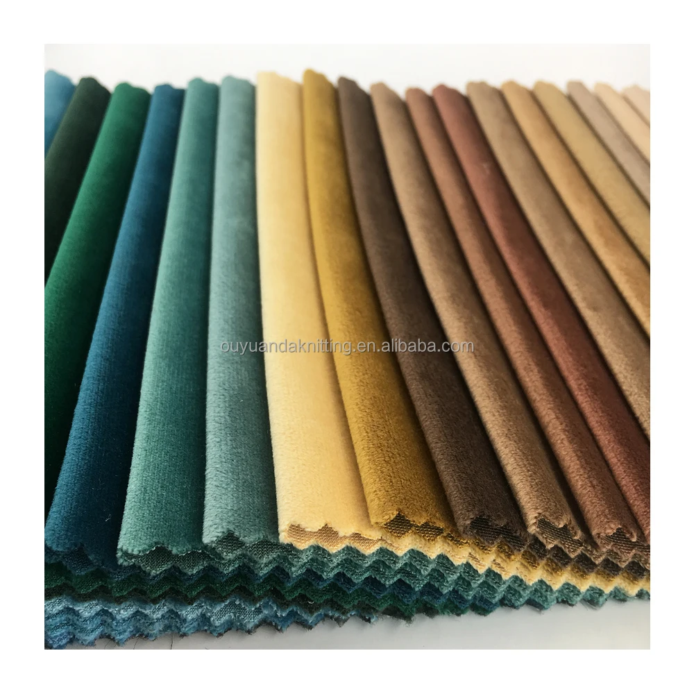 100% Polyester Home Textile Fabric Holland Velvet Sofa Fabric