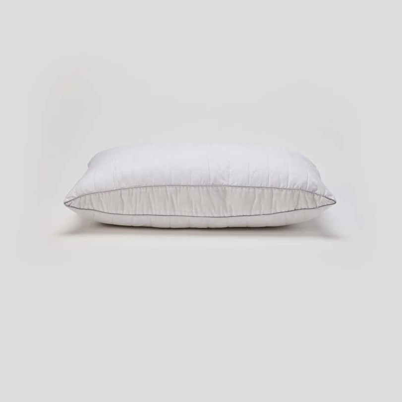 Cheap and new design white quilted pillow shell with polyester filling,white queen king size hollow fiber pillow