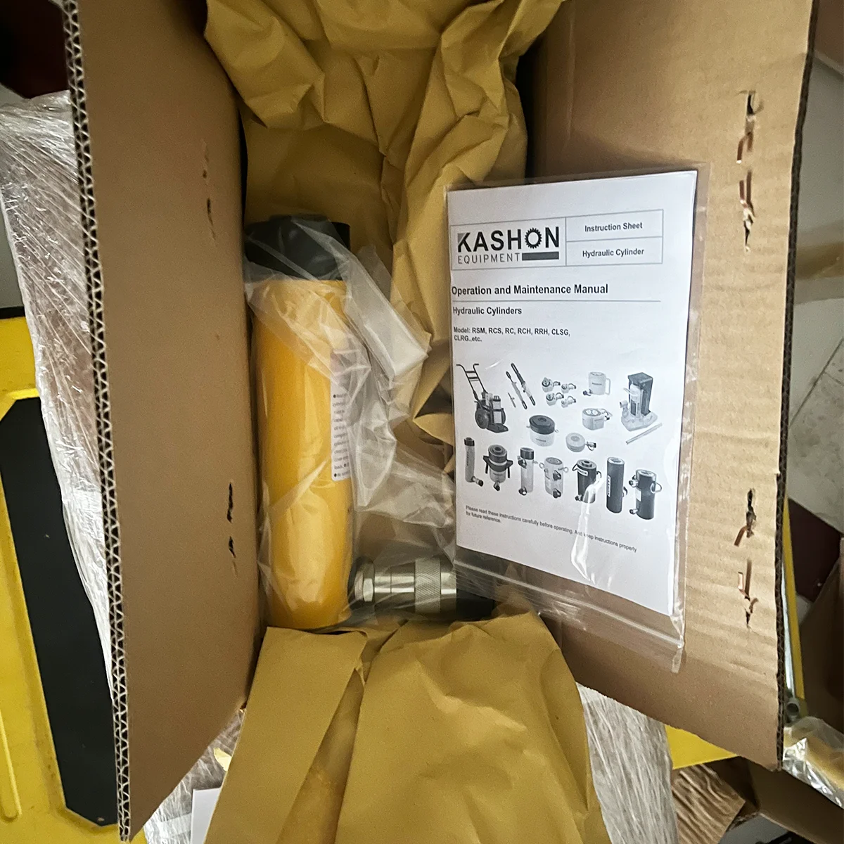 KSRC-106 10 Ton Low Profile Industrial Hydraulic Lifting Ram Jack Cylinder, Not for car