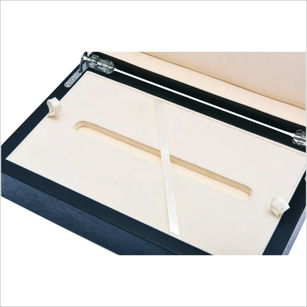 custom handmade luxury wooden pen packaging box with glass window classic  promotional high glossy lacquered pen storage box