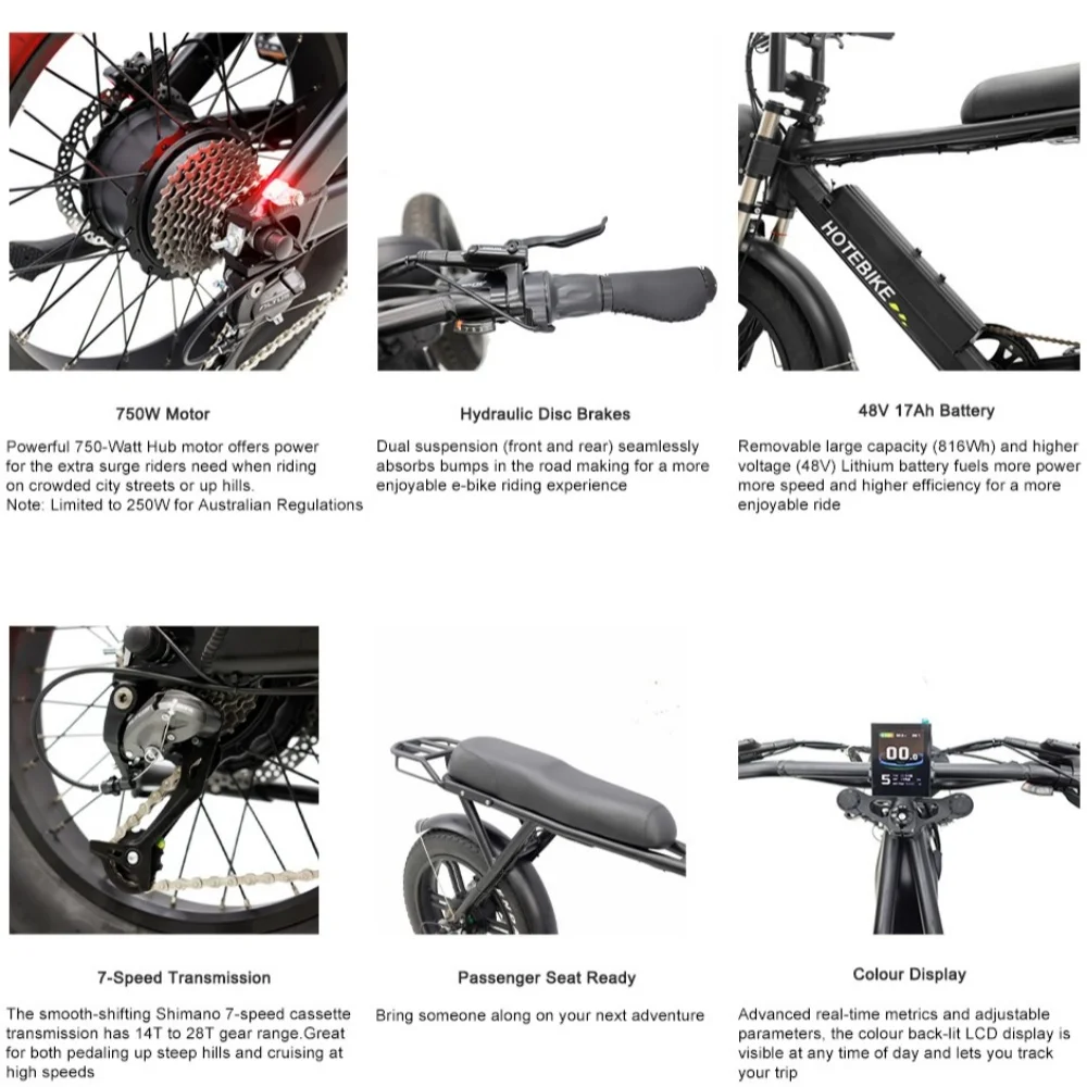 High Power Electric Bike Retro 1000w Bafang 500w Ebike 48v 7 Speed 250w Bicycle