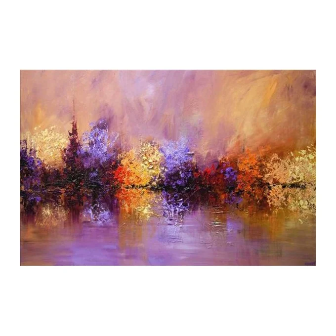 Dafen Oil Painting Handmade Original Abstract Gold Foil Canvas Oil Painting Home Decoration Wall Art Oil Painting