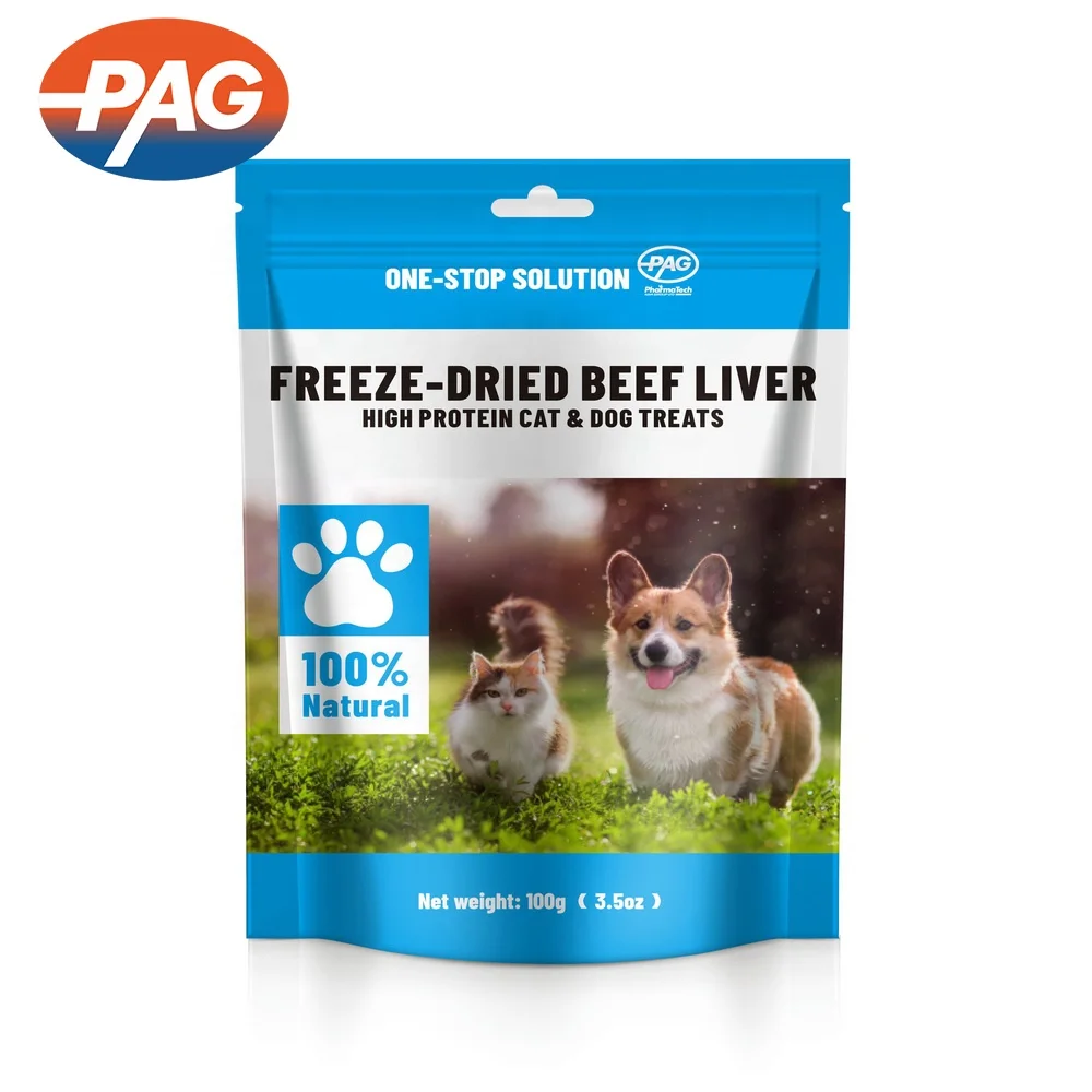 Beef Liver Dog Cat Treats Freeze Dried High Protein Premium Quality Dog Muscles Builder Supplement Dog Cat Treats