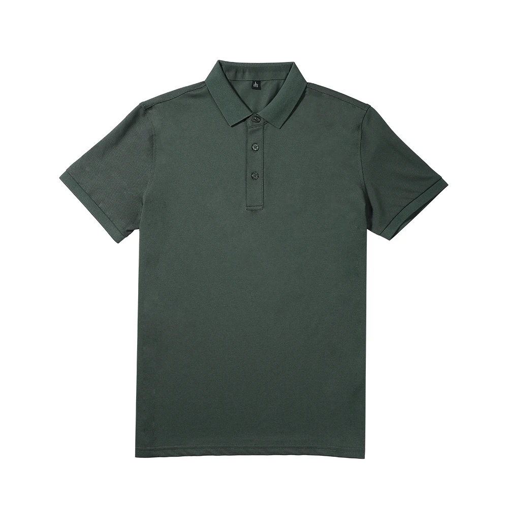 High Quality Custom Logo Polo Shirts Wholesale Silk Cotton Embroidered Golf T-Shirts Knitted Fabric Polo T-Shirts