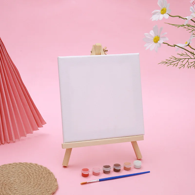 Pine mini easel oil painting Frame tripod set Desktop DIY decorative picture frame subject matter wholesale