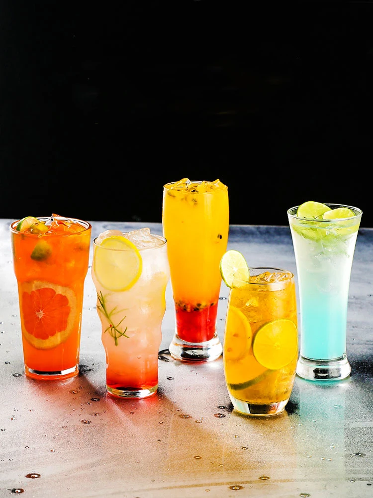 wholesale scotch tulip glass juice tea cup / beer mug / glass milk cups Hurricane cocktail glass for bar