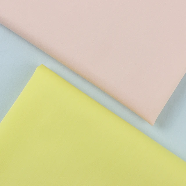 Wholesale high elastic 60 count high density 95gsm plain soft cotton brocade fabric for shirts and dresses