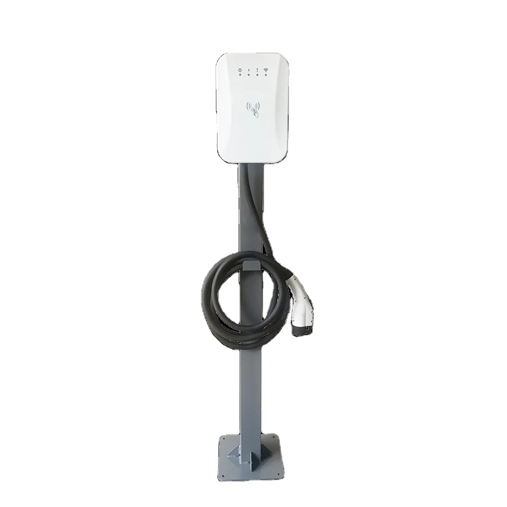 WEEYU wall mount cable station sae j1772 ev charger 7kw 3.3kw ac