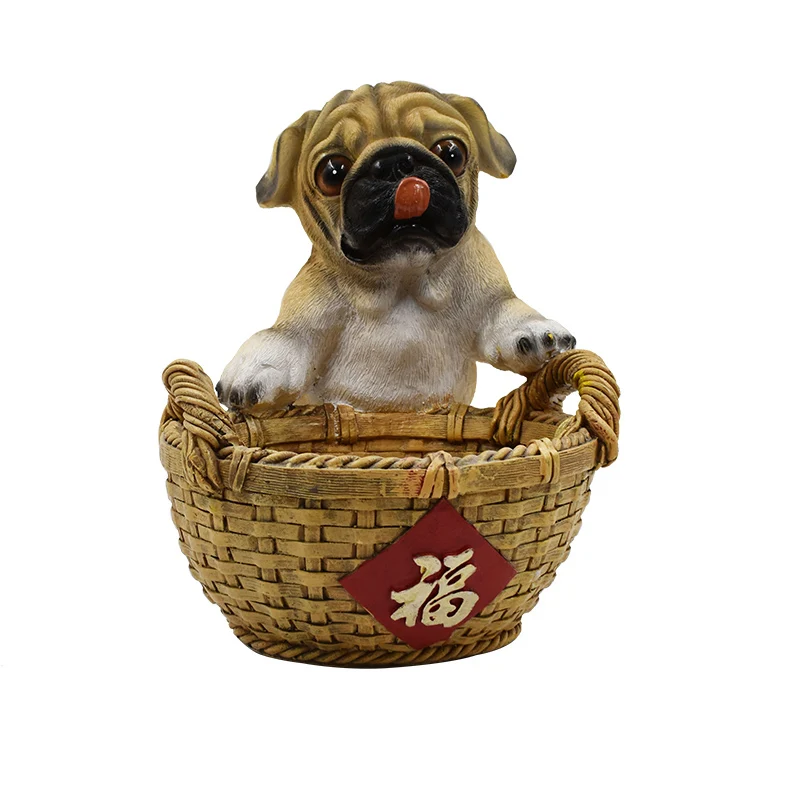 
Cute Garden Ornament Plant Gift Animal Planters And Pots Resin Dog Planter Basket Planter Home Decoration 