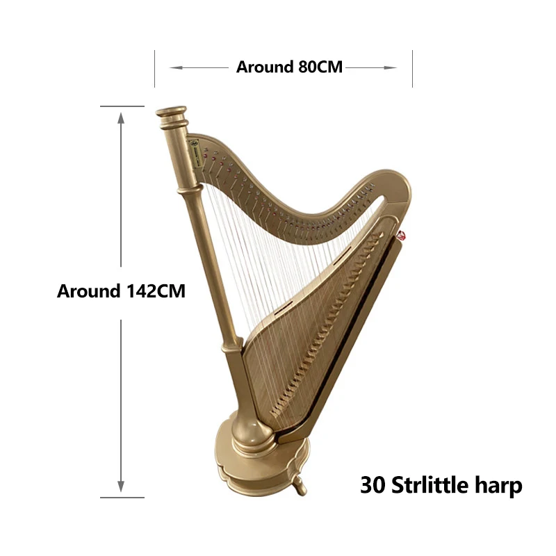 Huqiu brand national musical instrument big harp 30 string small harp professional stage performance piano