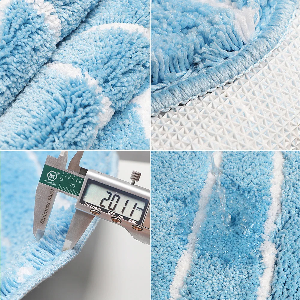 Living room rug Home bathroom door mat absorbent door mat Kitchen bedroom shaped floor mat machine washable tufted rug