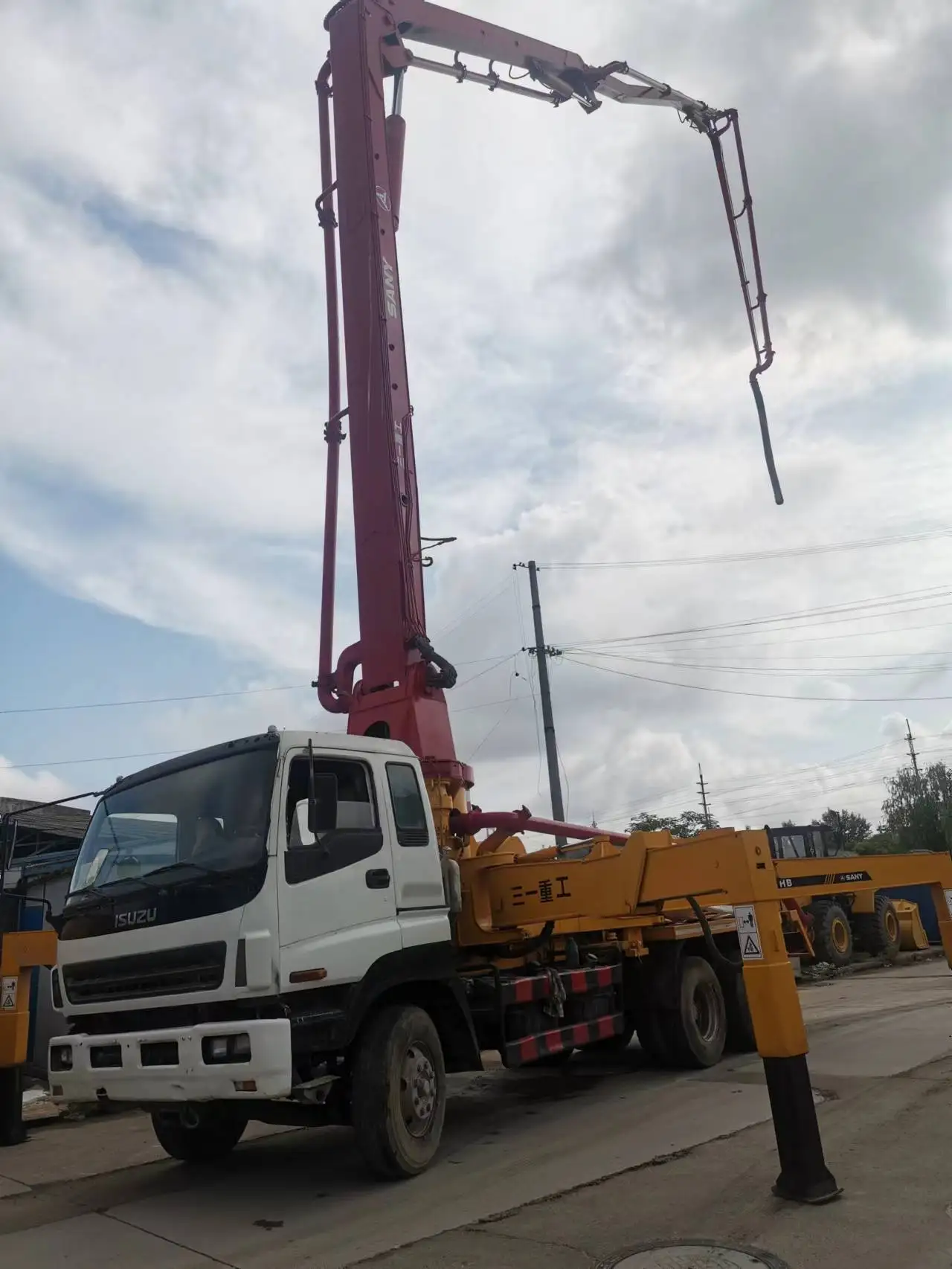 Used Sany 37m Cement Pump Sany Concrete Pump Truck
