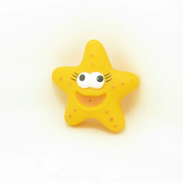Eco Friendly Wholesaler sea animal floating squirt crab starfish shark and whale rubber bath toys