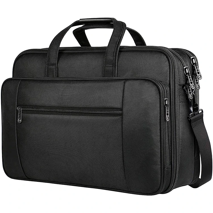 Large Business Briefcase for Men Women Travel Laptop Case Shoulder Bag Waterproof Expandable Computer Messenger Bag