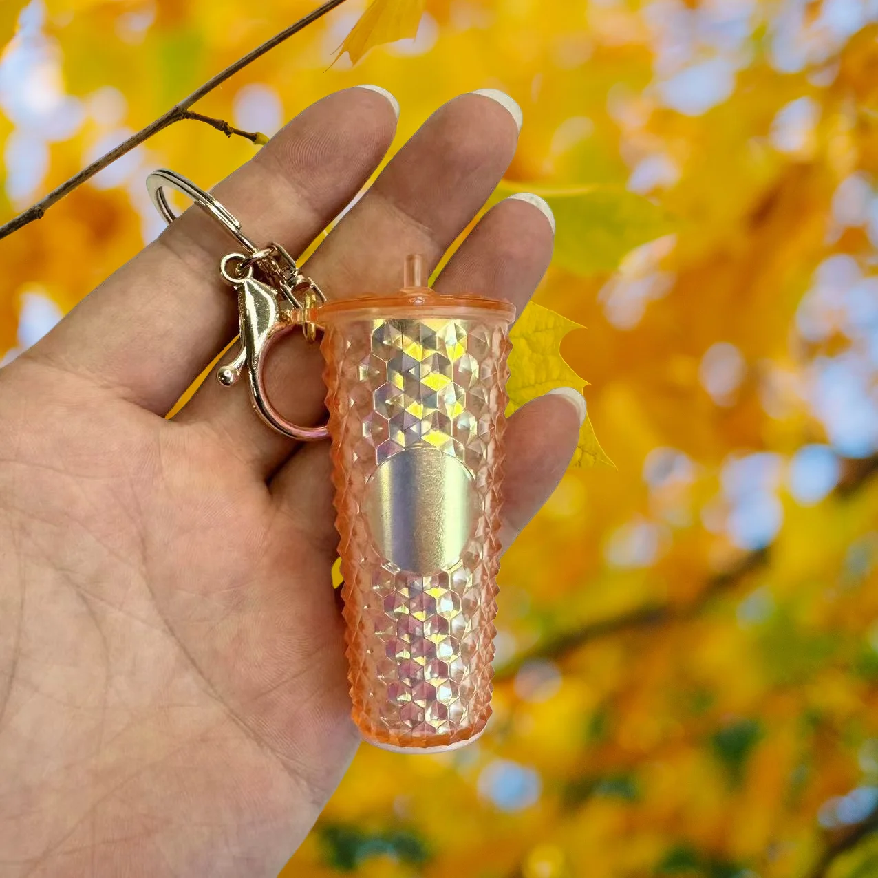 keychain accessories mini star bucks cup coffee up Keychain mini Durian Cup Keychain