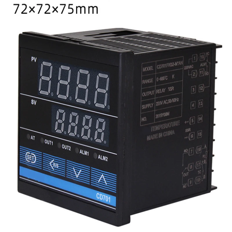 Digital Temperature Controller CD701 Multi-input Intelligent Thermostat with Alarm Output