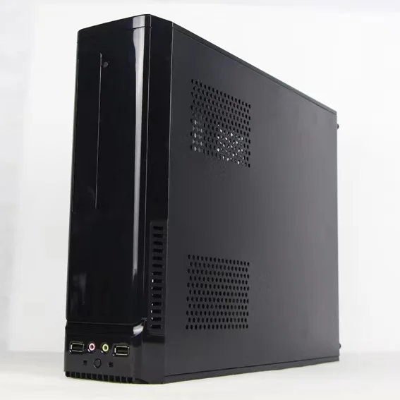 Micro ATX ITX Case SFX Slim PC Tower Cabinet With PVC Stand Computer Case