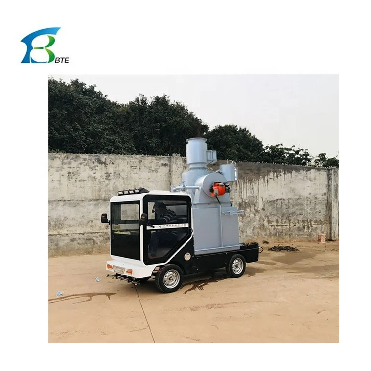 Мобильный мусоросжигатель для очистки больничных твердых отходов