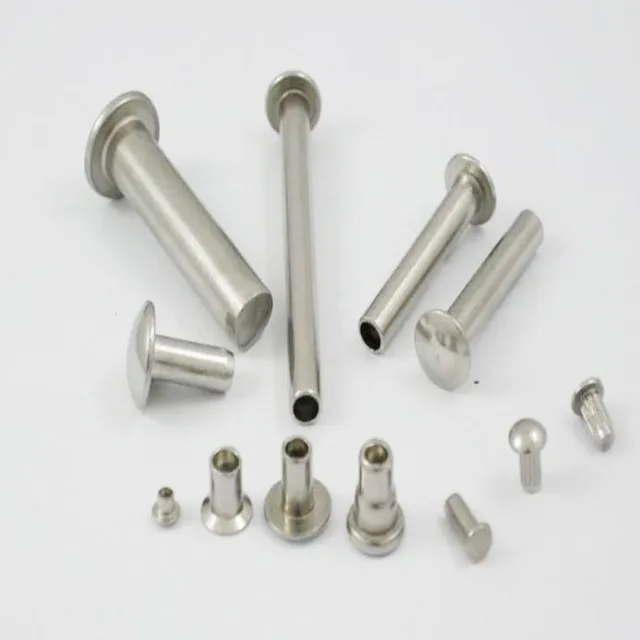 Manufactures Wholesale Flat Head Solid Aluminum Rivet Mushroom Head Half Blind Rivets Aluminum Truss Head Rivet