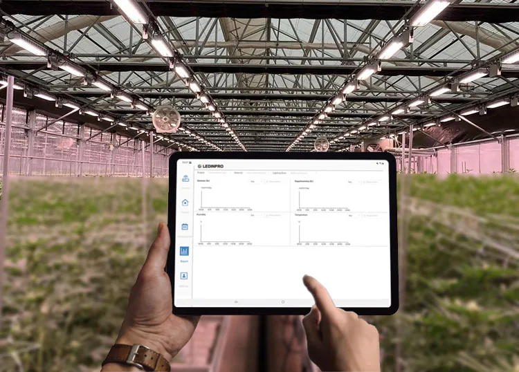 smart hydroponic indoor farm led greenhouse lighting controller