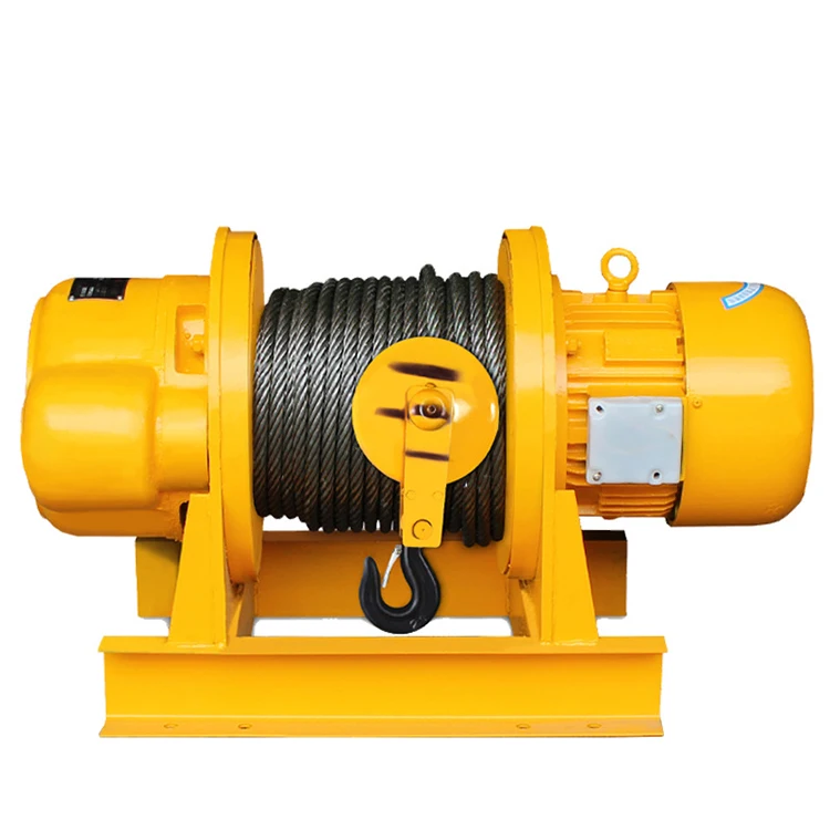 1 Ton 2 Ton 3 Ton Electric Wire Rope Winch With a Gearbox For Flexibility