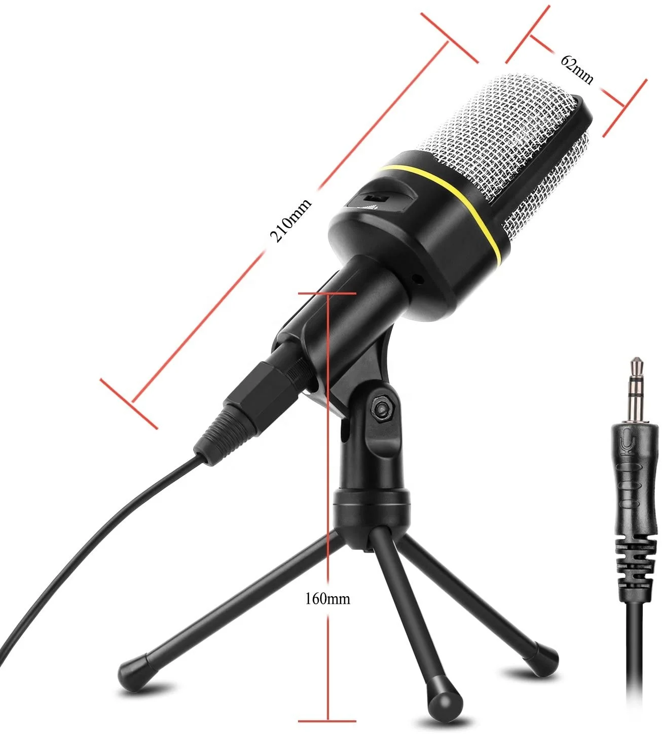 Professional sf-920 3.5mm Microphone PC condenser Microphone Streaming 3.5mm Condenser Microphone