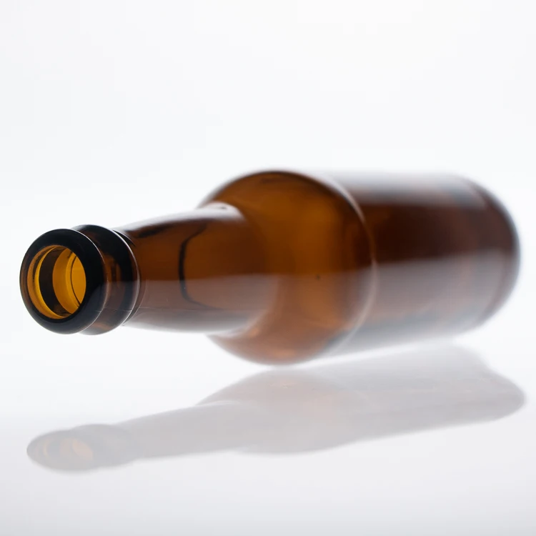 amber glass beer bottle 330cc Wine bottle 330ml brown liquor bottle with Crown Cap